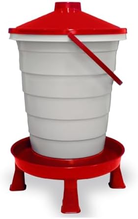 Bebedero de Cubo para Aves de Corral - Gran Capacidad y Facilidad de Uso - con Filtro para Mantener la Calidad del Ag…