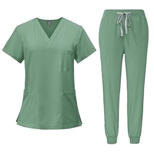 Scrubs Set, Scrub Top, Jogger Pant Medical Uniform Scrub Sets