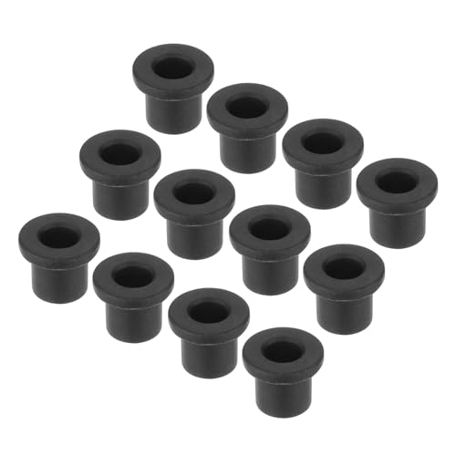MECCANIXITY 50Pcs T Shape Rubber Grommet Mount Dia 9mm ID 5mm H 11mm Black Seal Protection Cable Grommets Flexible for Cable Pipe