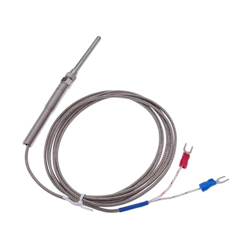 Sensor tipo K con sonda de 50mm termopar de acero inoxidable y cable de 4 metros 2