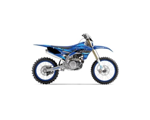 Kit déco pour Yamaha 250 WRF Cyan design Outline personnalisé