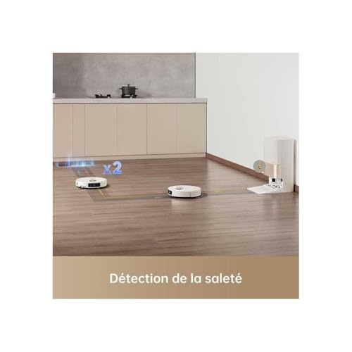 Image of dreame X40 Ultra Complete Robot Vacuum Cleaner with Removable and Lift Mop, Raised Side Brush, 12,000 Pa, Mop and Washing Plate with Hot Water at 70C, Lift Brushes
