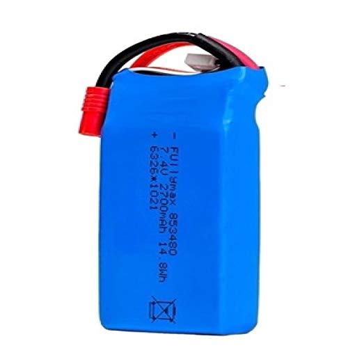 Styleart 2700mAh 7.4V RC Batería para Syma X8C X8W X8G X8HW X8HC HQ899 RC Drone Repuestos 2S Lipo Batería vs 7.4V 2500mAh Burgundy