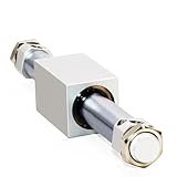 PRXFRWOW Magnetisch gekoppelter kolbenstangenloser Zylinder-Gaspuffer RMS10x100-300/RMS16x100-500/LB-Stativ, 1 Stück(RMS10x200)