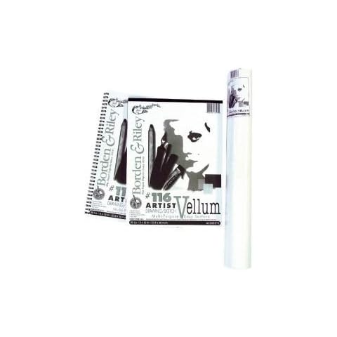 Borden & Riley 11" x 14" #116 Artist Drawing/Sketch Pad, 147 GSM/90 lb., 40 White Sheets, 1 Pad Each Cover
