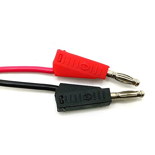Image of Coaxial Cable BNC Male to Dual Banana Plug Test Lead for Oscilloscope, Pack of 2