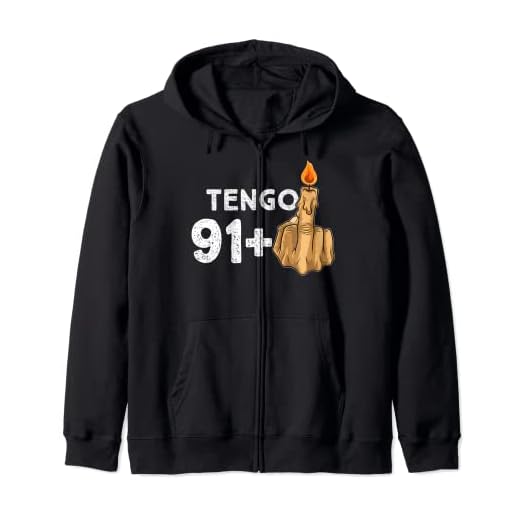 91+1 Dedo Medio Vela De Cumpleaños Para El 92º Cumpleaños Sudadera con Capucha