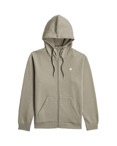 G-STAR Raw C.V. Men's Premium Core Zip Sweater Hooded Sweatshirt, Beige, L 5
