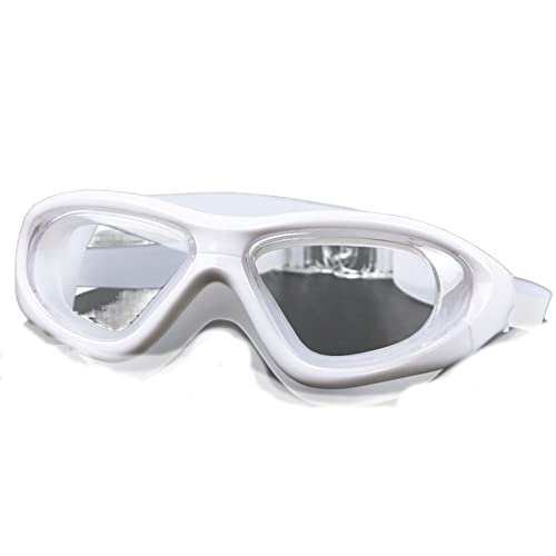 ETZRYSYB Gafas de natación para hombre, gafas de miopía, impermeables, antisilicona, para deportes acuáticos, gafas ópticas, gorro de piscina