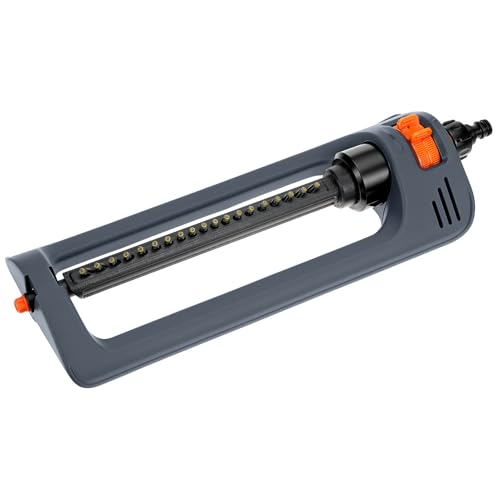 QWORK® Aspersor de césped 19 boquillas, Intensidad de Chorro aspersor Cuadrado con Aguja de Limpieza, para jardín, Campos