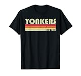 YONKERS NY New York Funny City Home Roots Cadeau rétro années 70 80 T-Shirt