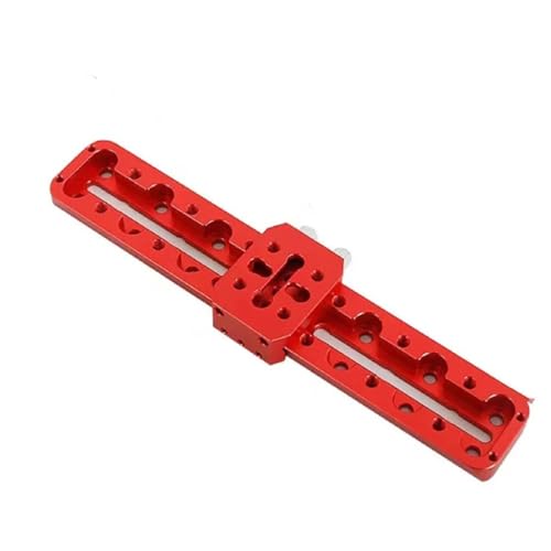 Placa de espejo guía de 355mm con ranura mecanizada anodizada en rojo