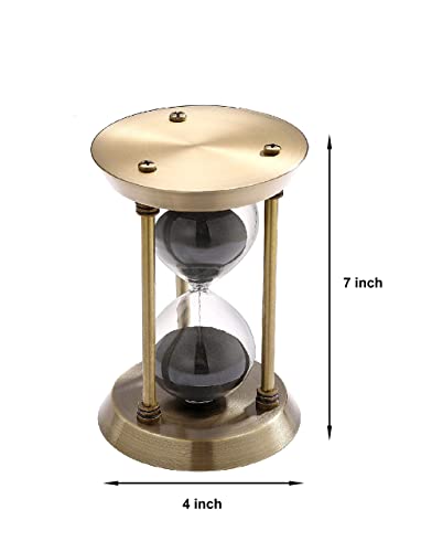 Suliao 1 Minute Sand Timer Hourglass,Small Brass Sand Clock 1 Min thumb #6
