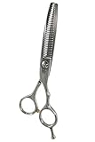 OHKA SAKURA Scissors: C630 - Professional Hair Thinning Shears Hairdressers Barbers Hairstylists - 6 Inches - 25% Thinning Rate.
