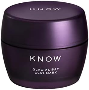 KNOW Beauty Glacial Bay Clay Mask with Canadian Colloidal Clay - Remove Impurities, Tighten Pores, Improve Radiance, Gentle and Hydrating for Acne and Oily Skin - With Lactic Acid and Giant Sea Kelp