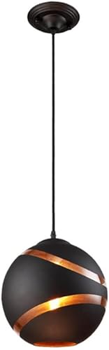 Rebirth Lámpara colgante de globo de cristal, lámpara de suspensión de techo de bola vintage, accesorios de iluminación clásicos para granja,