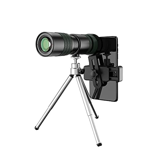 Teleobjetivo Monocular 8-24x30, Monocular de Largo Alcance, Potente telescopio Plegable para teléfonos Inteligentes, telescopio de Camping