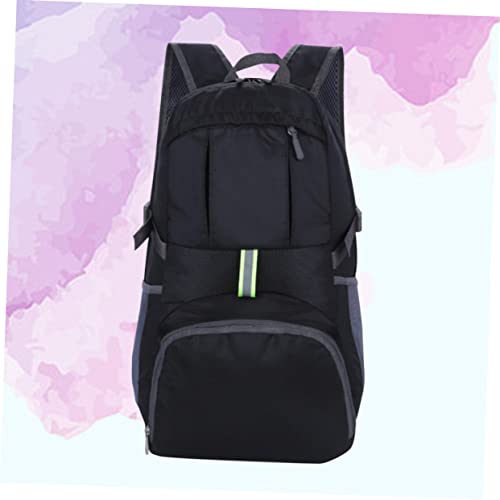 Mochila Plegable Ligera para Senderismo y Camping Negra miniatura 7