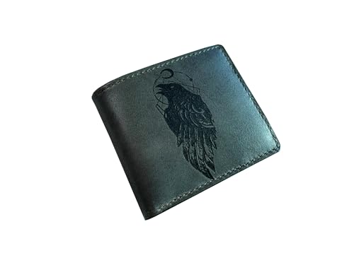 Mayan Corner RAVEN-3MN-SM Animal Pattern Leather Handmade Wallet thumb #6