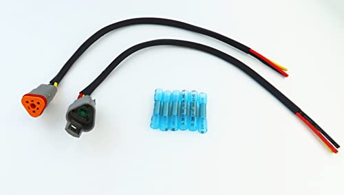 Connecteur DT pigtail mâle femelle 30 cm pour faisceau électrique étanche