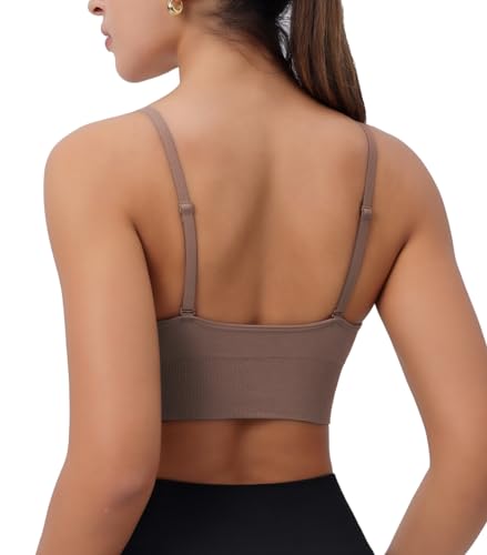 Image of Deep V-Neck Adjustable Women's Sports Bra