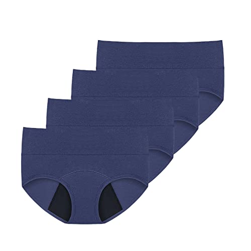 Ropa interior de invierno para hombre, 4 piezas, cintura alta, ropa interior a prueba de fugas para mujer, bragas menstruales a prueba de fugas, pantalones fisiológicos, ropa interior para disfraz