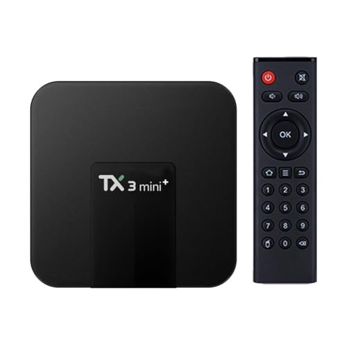 Nsssunnre Decodificador de TV TX3 Mini+ S905W2 4G/32G de Banda Dual de 2,4 GHz y 5 GHz con Wi-Fi y Bluetooth BT, Enchufe UE
