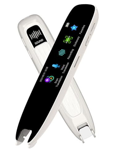 Scan Reader Pen, Smart Digital Reader Pen, Text to Speech Reading Pen for Students, Dyslexia, Voice Language Translator for Travelers & Businessmen, Portable Real-time Translation