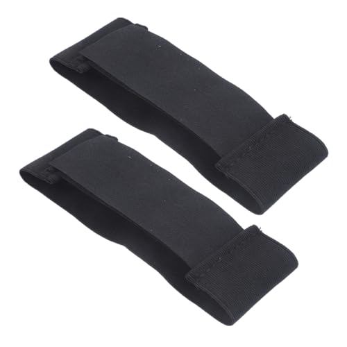 Mipcase 2pcs Comfort Elastic Shin Straps for Hockey Shin Guards Adjustable Fit for Women Men Sports Safety