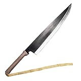 42” Fantasy Anime Japanese Ninja Cosplay Costume Foam Samurai Sword Kurosaki Ichigo Sword Katana Blade Halloween Weapon (Zangetsu Shikai Brown)
