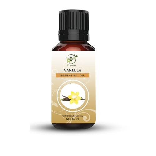 Image of VIRTUAL Vanilla Essential Oil 15ml Pure Aromatherapy Essential Oil for Diffuser Massage Spa Relaxation Home Fragrance and Wellness