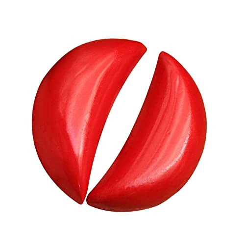 Vaveren Wooden Buddhist holy Cup Chinese Buddhist Supplies Ornaments 2Pcs holy Cup, Red Moon S Dragon