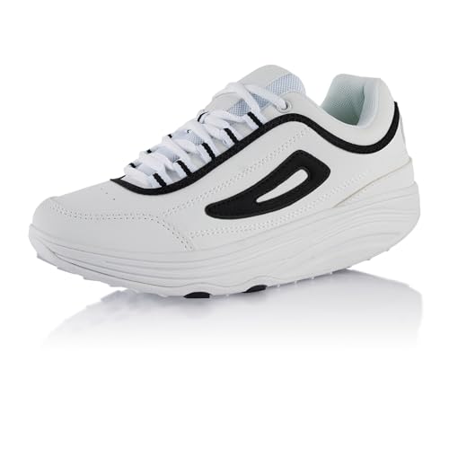 Fusskleidung® Damen Herren Sneaker Abrollsohle Sportschuhe leichte...