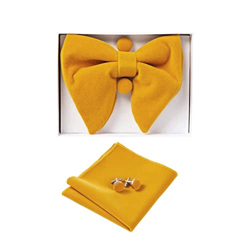 Set de pajarita y accesorios de terciopelo para hombre