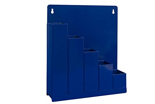 Zako-binder Kabelbinder Wandhalter Sortiment | Praktischer Kabelbinder Halter für verschiedene Größen | Ideal für Kabelmanagement und Befestigungen | Blau, Stahl, 32 cm x 3 cm x 1 cm