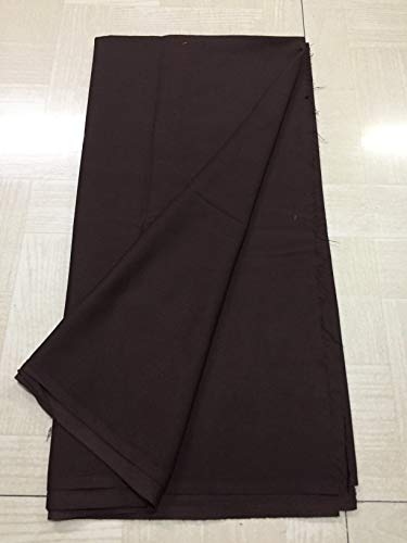 Image of BKRKJ Women's Lizibizi Cotton Unstitched Dress Material Plain Fabric by Meter for Sewing Suit,Salwar,Blouse,Shirt,Kurta,Pyjama,Pathani,Kameez,Chudidar,Patiyala (Coffee Brown 26, 1 Meter)