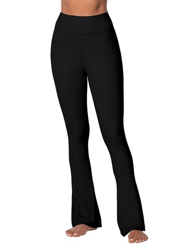 Sunzel High Waist Mini Flared Leggings for Women, Tummy Control Casual Flare Yoga Pants for Yoga Workout Gym4