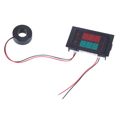 Medidor digital de corriente de voltajes para ingenieros y electricistas, medición precisa con pantalla LED de 50-500 V/0-100 A