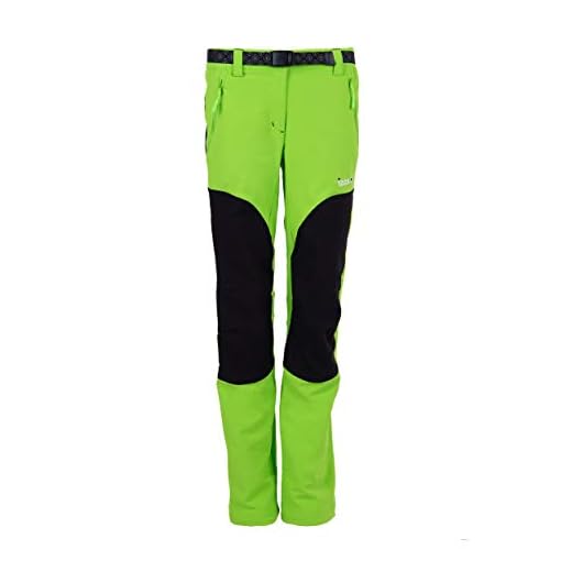 Izas Dorota Pantalones Trekking, Mujer, Verde Claro/Negro, XL