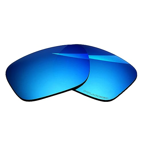 BlazerBuck Lentes de repuesto polarizadas antisal para gafas de sol RayBan Andy RB4202 de 55 mm, Azul hielo polarizado, 0