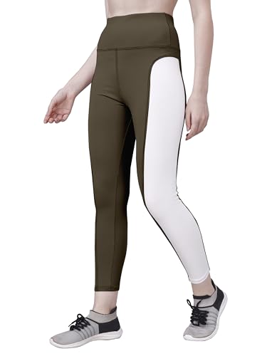 Image of Poojaran Workout Tight /Pants /Legging with Side Pocket, Stretchy Tights and a high Waist for Women and Girls' use in The Gym,Yoga,Running,Cycling