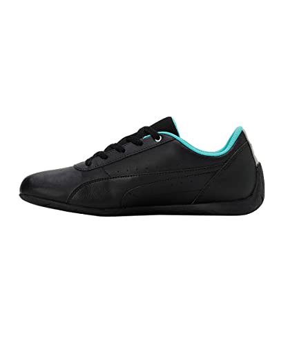 PUMA Tênis masculino de cano baixo, Puma Preto, PUMA Silver, 4.5
