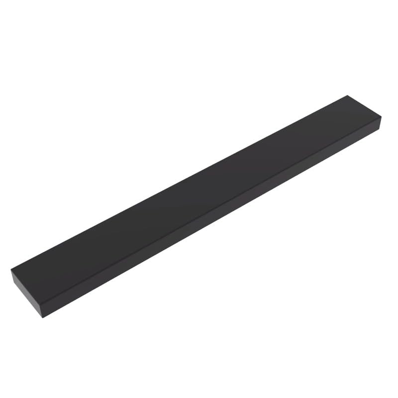 Gobricks 4162 Foundation Plate Tile 1x8 with Groove 50 Pieces GDS-565 Compatible with Lego Building Blocks Color:Black