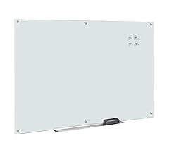 Deal Alert: Amazon Basics Glass Dry-Erase Board, Magnetic Frameless Whiteboard, 72W" x 48H", Magnetic White - 25% Off!