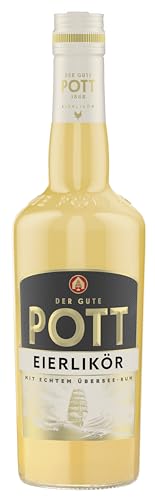 POTT Eierlikör (1x0,35l) 16 Prozent - Mit echtem Übersee Rum - Weich, aromatisch, mit feiner Vanillenote, zum Backen, für sahnige Cocktails oder pur genießen, laktosefrei