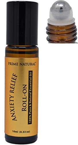 Anxiety Relief Essential Oil Roll On 10ml, Pre-Diluted, Ready to Use Roller
