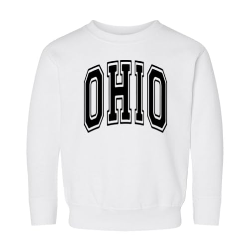 Arch Ohio Kids Sweatshirt Toddler 2T White