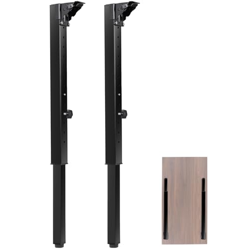 DorBuphan Folding Square Table Legs 2 PCS, Adjustable...