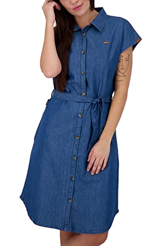 Alife and Kickin Damen MaeveAK DNM A Shirt Dress Kleid Jeanskleid...