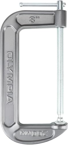 Image of Olympia Tools C-Clamp (8 inch X 4 inch) 38-148, Black (Pack of 6)
